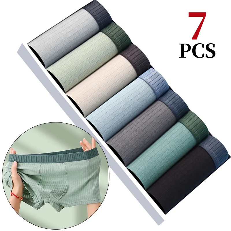 Boxer Brief Pack Cotton - 7 개/몫 남자 코 튼 속옷
