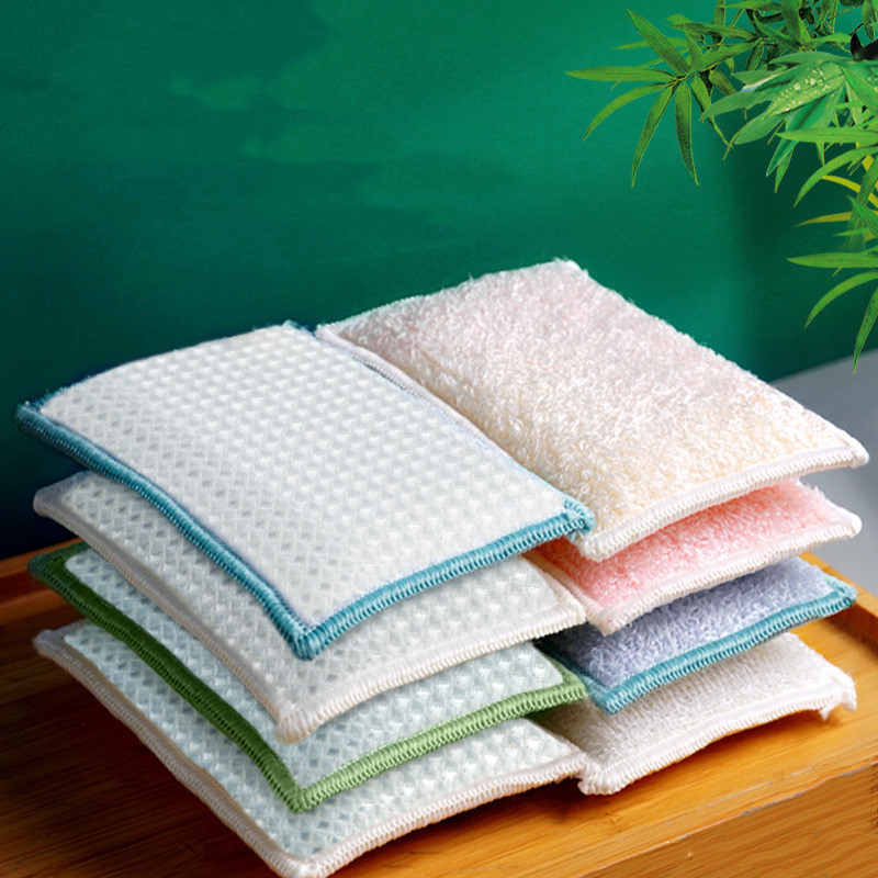 3/2Pcs 양면 주방 청소 수색 패드 대나무 섬유 스 - Bamboo Fiber Trunk 리뷰 및 가격