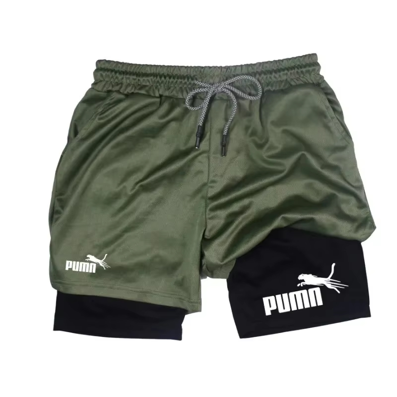 남성용 여름 통기성 2-in-1 이중 레이어 압축 반바 - Compression Shorts Athletes 리뷰 및 가격